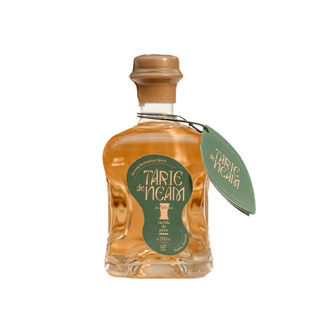 RACHIU DE PERE 44% - DUBLU DISTILAT - 500ml - Tărie de Neam | IARMAROC.com