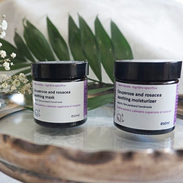 Rutina completa – tratament cuperoza, ten sensibil - QI Cosmetics ...